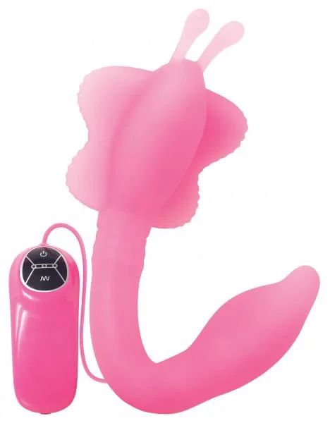 Bendable Butterfly Silicone Vibe Pink
