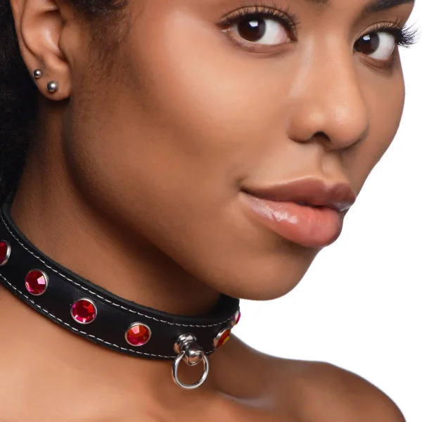 Master Series Fierce Vixen Leather Choker