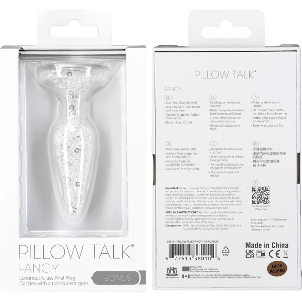Pillow Talk Fancy Glass Anal Plug