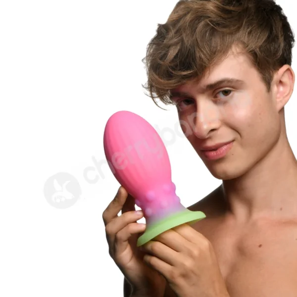 Creature Cocks XL Xeno Egg Glow In The Dark Silicone Egg Dildo