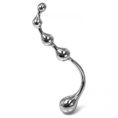 Onix Stainless Steel Unisex Twisted Bulb Dildo 9 75 Inch