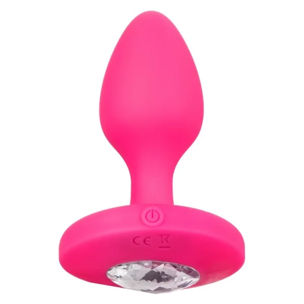 Cheeky Gems Silicone Rechargeable Vibrating Medium Anal Probe By CalExotics - Pink