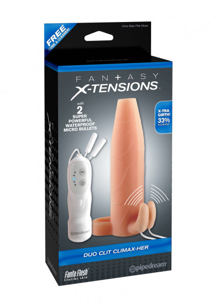 Duo Clit Climax Her - Skin Penis Extender Sleeve