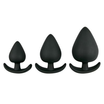 Black Anchor Buttplug Set