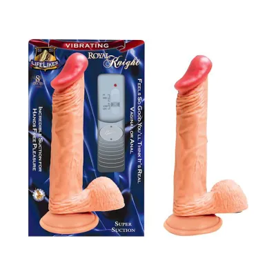 Lifelikes Vibrating Knight Dildo 8 Inch