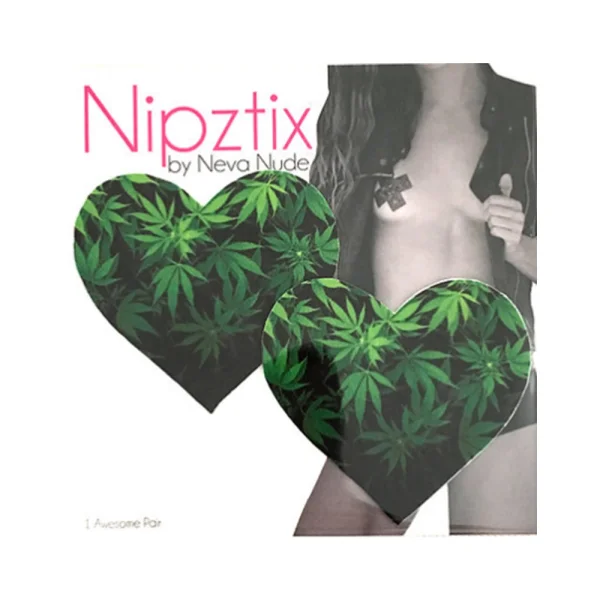 Neva Nude Pasty Heart Weed Leaf — image 5 of 9