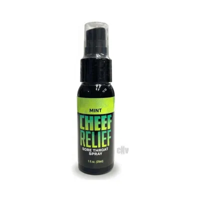 Oral Sex Products Cheef Relief Throat Spray Mint 1 Oz