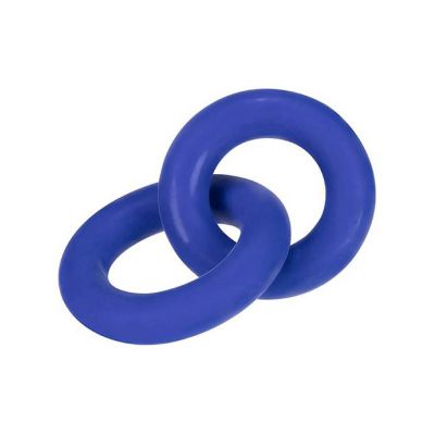 Duo Linked Cock And Ball Rings Blue