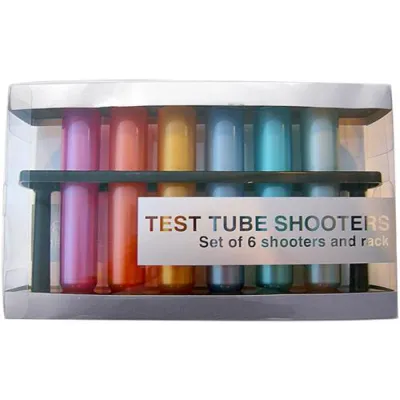 Test Tubes Shooters Metallic Colored