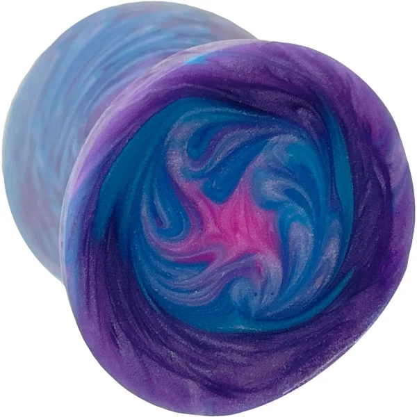 The Suavis 4.25" Small Silicone Vaginal Plug By Uberrime - Deep Ocean