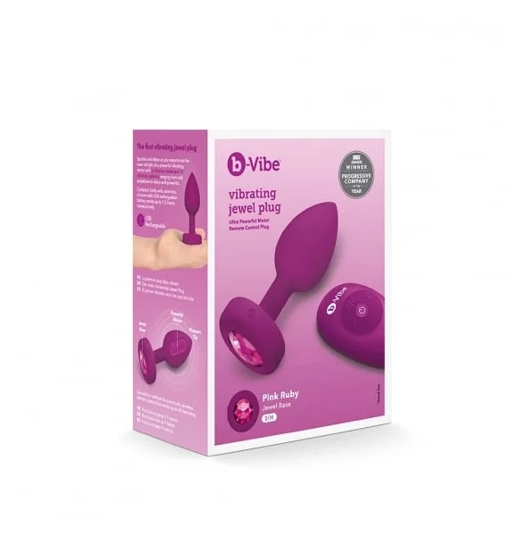 b-Vibe - Vibrating Jewel Anal Plug With Remote