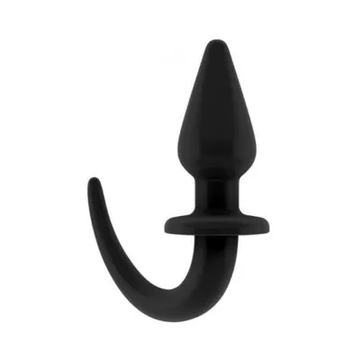 Butt Plugs Ouch Flexible Rubber Anal Plug Black