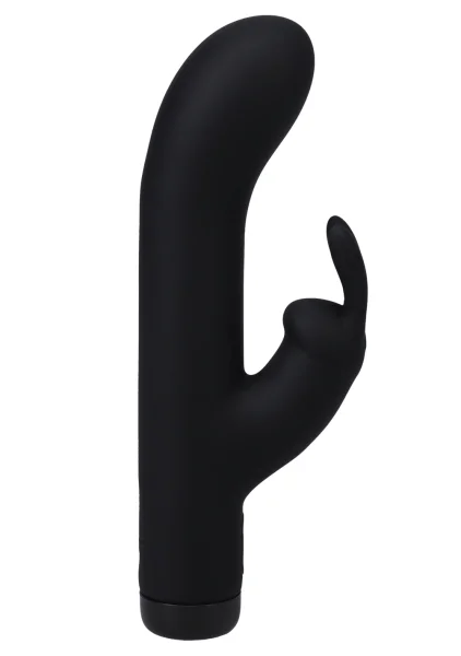 In A Bag Silicone Rechargeable Rabbit Vibrator By Doc Johnson - Black