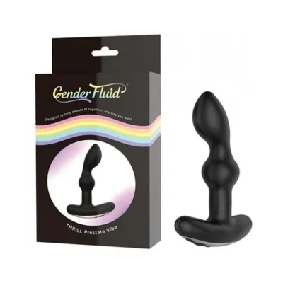 Gender Fluid Thrill Anal Vibe Silicone Black