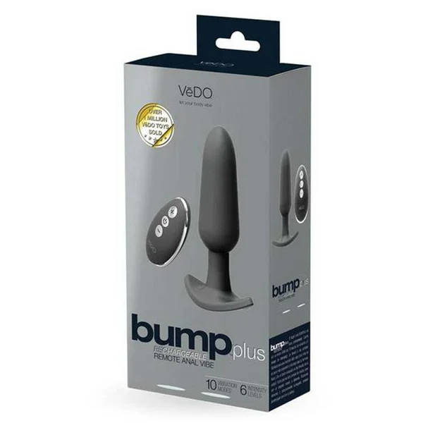 VeDO Bump Plus Rechargeable Vibrating Black Anal Plug — image 5 of 6