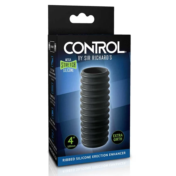 Sir Richard's Control Open Tip Ribbed Silicone Erection Enhancer — image 5 of 5
