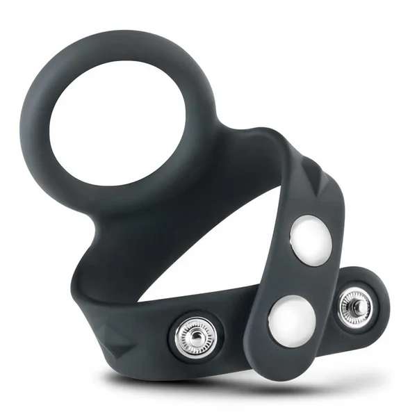 Performance VS7 Silicone Cock & Ball Strap Large Black by Blush Novelties — image 2 of 6