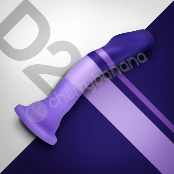 Avant D2 Purple Rain Platinum Cured Silicone Dildo With Suction Cup Base
