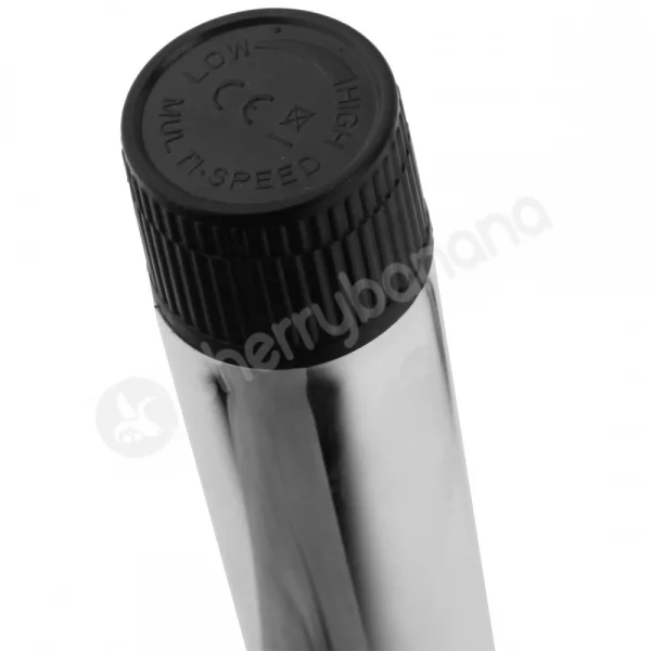 Cherry Banana Classics Metallic Silver Slim Vibrator