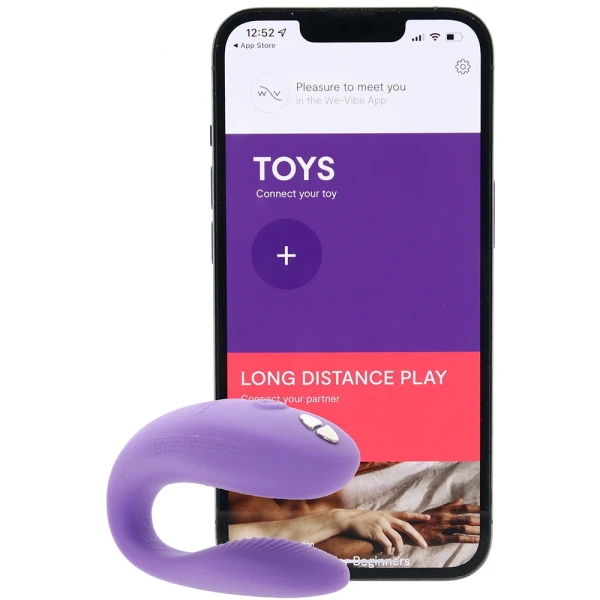 We-Vibe Sync Go App Enabled Waterproof Rechargeable Couples Vibrator - Purple
