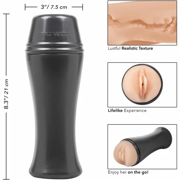 Private Naughty Lolita Vacuum Cup To Go Penis Masturbator By CalExotics