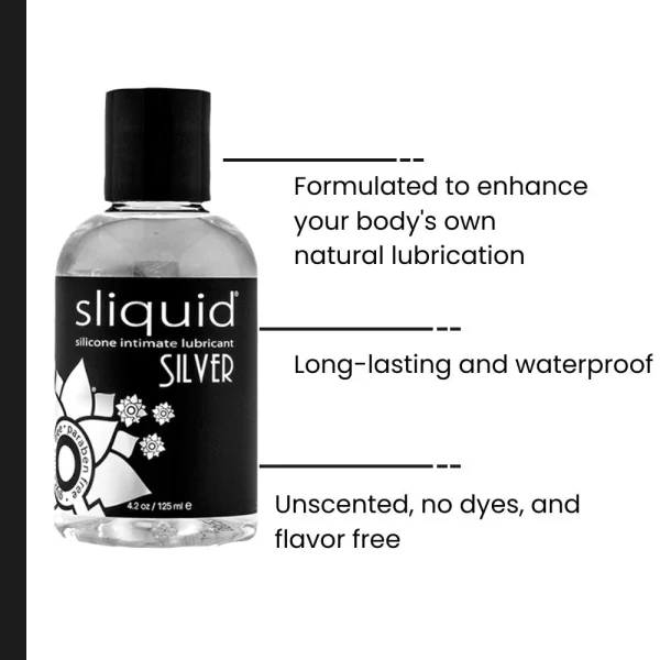 Sliquid Naturals Silver - Silicone-Based Lube | 4.2oz