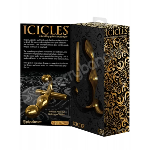 Icicles Gold Edition #8 Vibrating Anal Plug