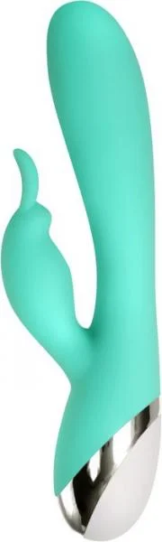 The Silicone Rechargeable Bunny Vibrator Green — image 6 of 8