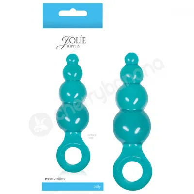 Jolie Ripples Aqua Medium Butt Plug