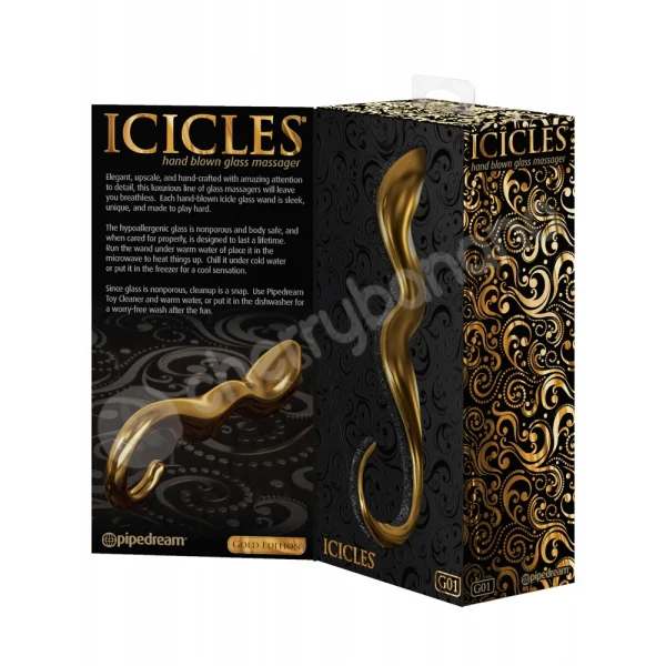 Icicles Gold Edition #1 Glass Dildo