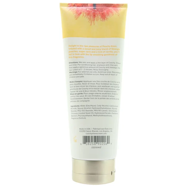 Coochy Oh So Smooth Shave Cream - Peachy Keen 7.2 Fl Oz 213ml