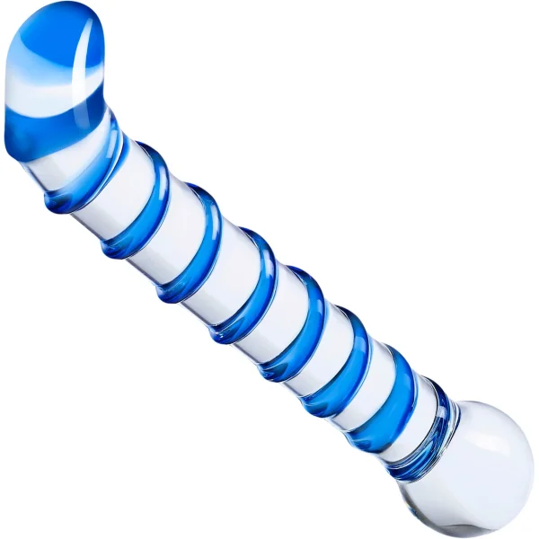 Mr.  Swirl 6.5" Glass Glass Dildo