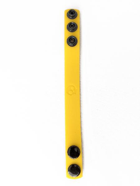 Boneyard Silicone Cock Strap - 3 Snap Ring - Yellow