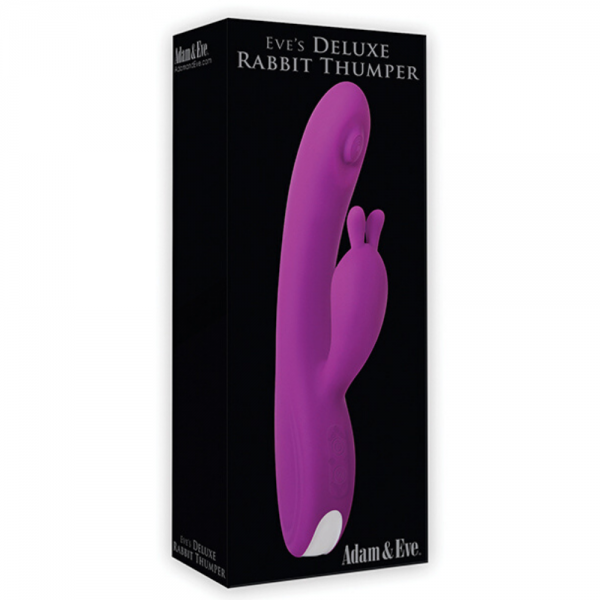Adam and Eve Deluxe Thumper 9" Silicone Rabbit Vibrator
