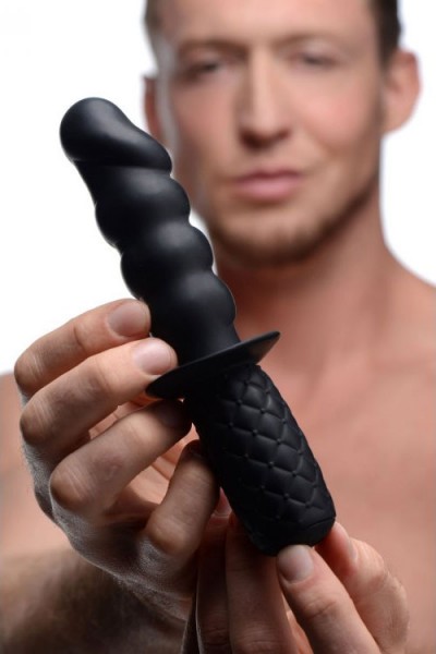 Ass Thumpers The Handler Vibrating 7.5" Silicone Thruster