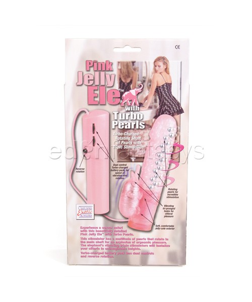 Pink jelly ele with turbo pearls