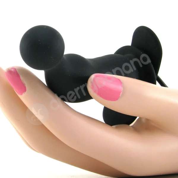 Tinglers III Black Vibrating Butt Plug
