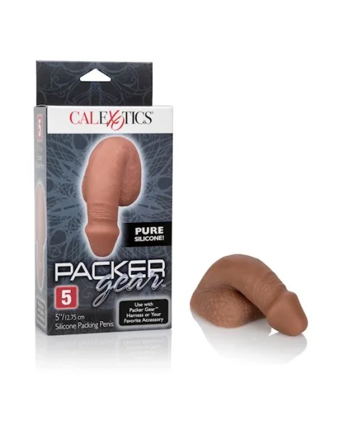 Packer Gear 5 Inch Silicone Packing Penis - Brown - 5 Inch