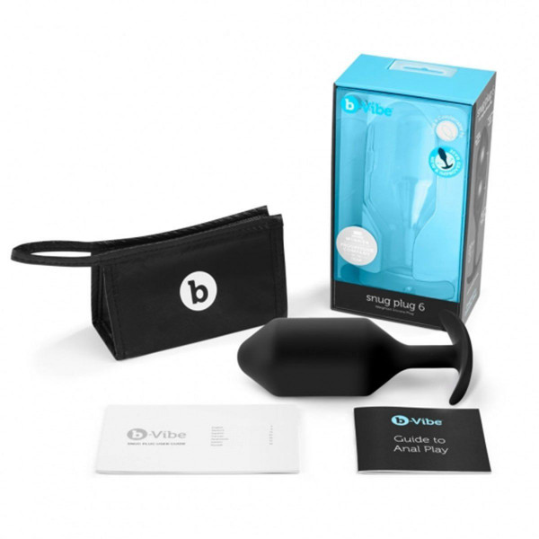 B-Vibe Snug Plug 6 - 6.3" Weighted Butt Plug