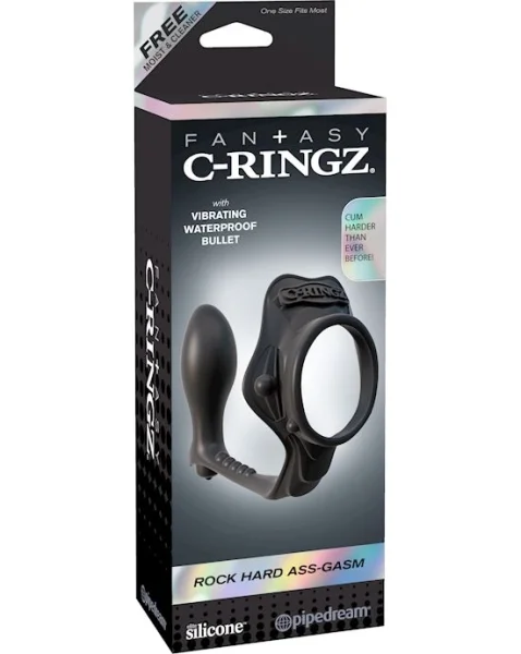 Fantasy C-ringz Rock Hard Ass-gasm - Black