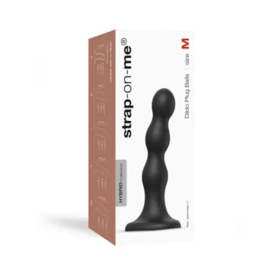 Strap on me Dildo Plug Balls M Black