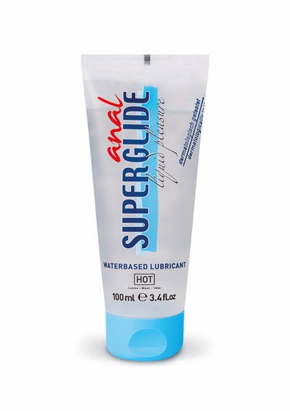 HOT Anal Superglide Liquid Pleasure - waterbased lubricant - 100 - Top Sex Lubricant Brands