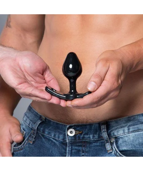 Strap On Master Butt Plug Small Black