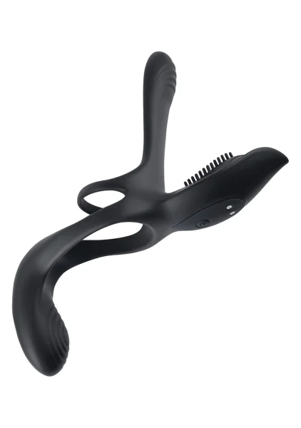 Playboy Pleasure The 3 Way Rechargeable Silicone Multi-Stimulating Cock Ring With Remote
