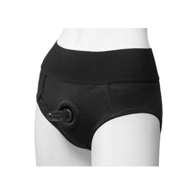 Vac u lock Panty Harness With Plug Briefs L xl Black