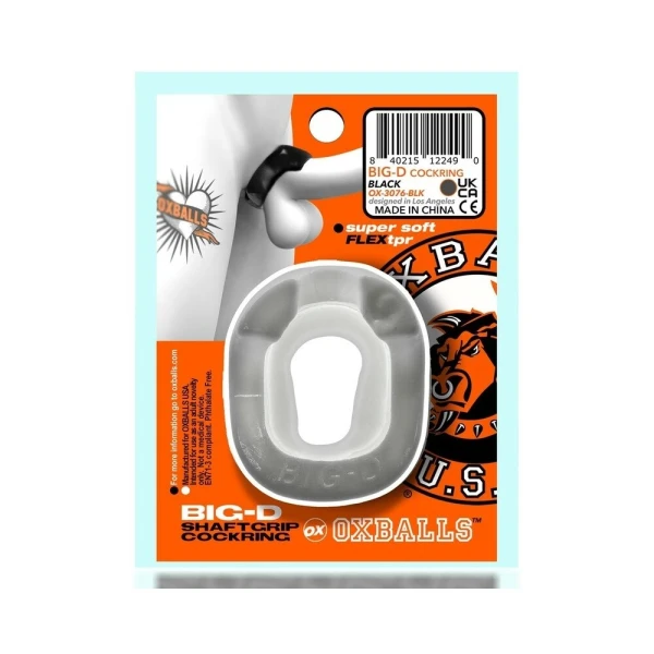 Cock Rings:  Oxballs Big-d Shaft Grip Cockring White