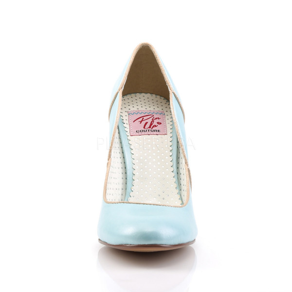 4 inches Heel Pump W/ Wavy Gold Trim Topline — image 6 of 8