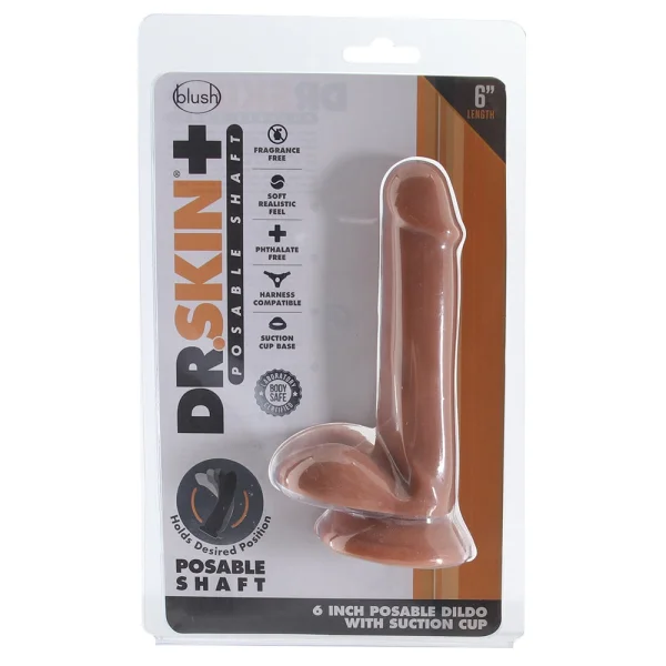 Dr. Skin Plus 6 Inch Posable Dildo