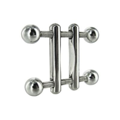 Twin Screws Nipple Press Silver