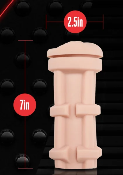 M for Men - Soft and Wet - Pussy with Pleasure Ridges and Orbs - Self Lubricating Stroker Cup
